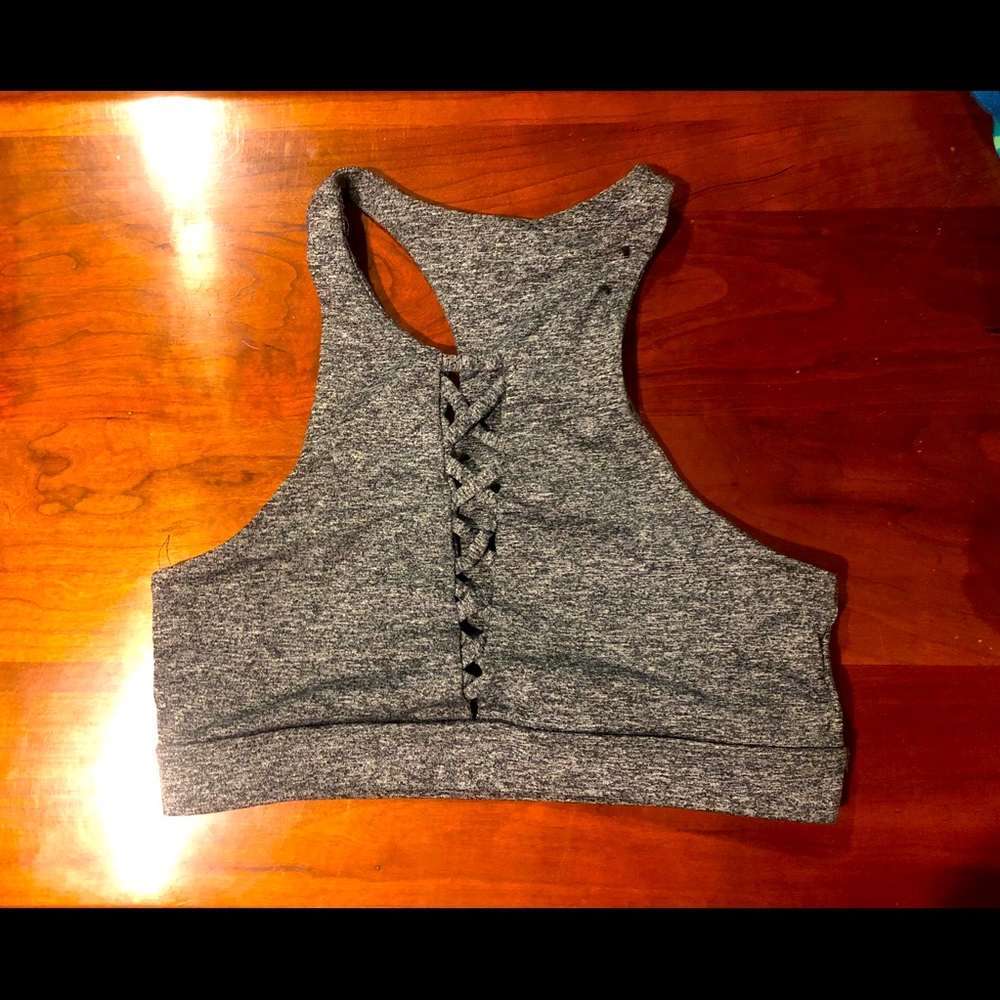 Cotton on Body grey M Bra w criss cross pattern